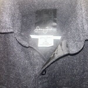 Sean John Wool Charcoal Men's Shirt
